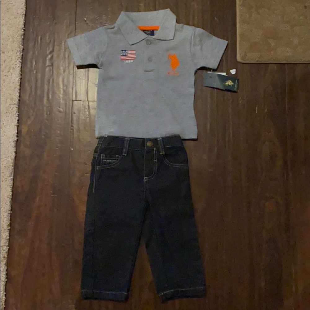 US POLO ASSN 12 months two piece